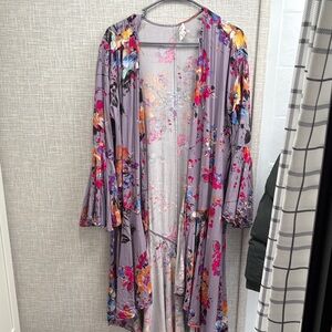 Umgee Pastel Floral Kimono